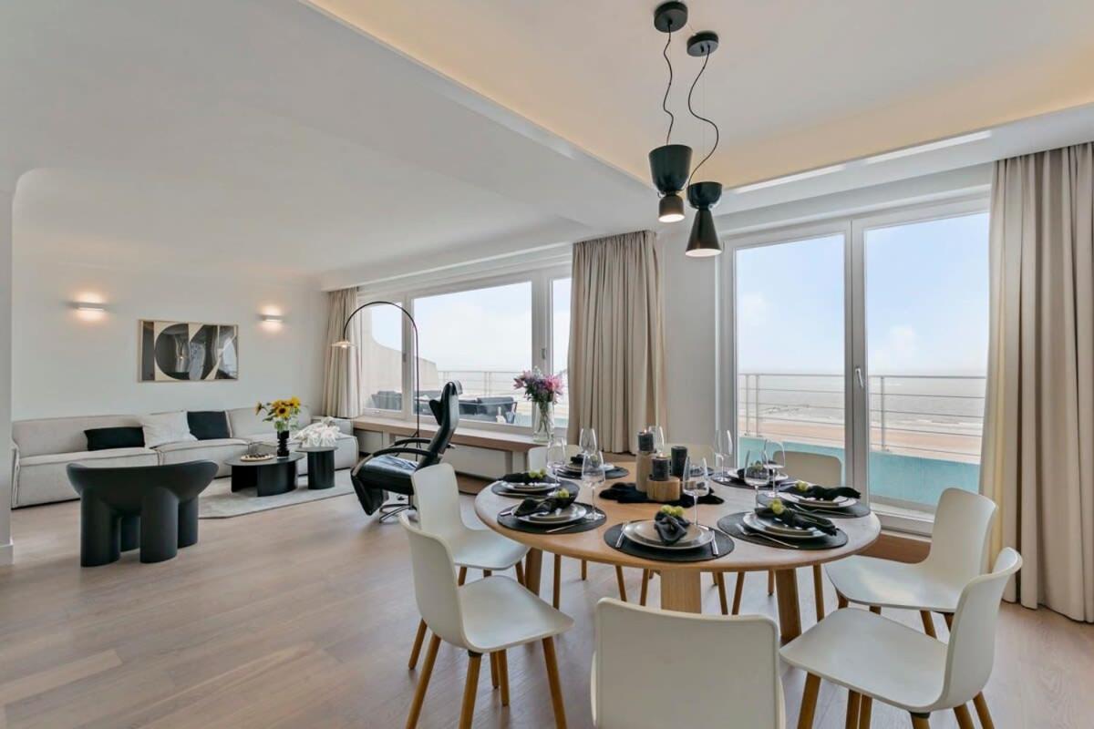 Huswell - Panoramic Seaview Apartment In 'T Zoute Кнокке-Хейст Экстерьер фото